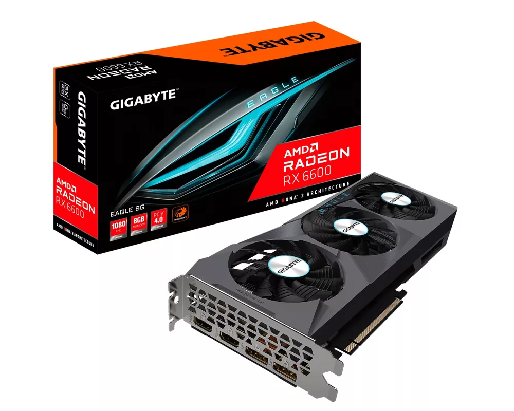 Видеокарта Gigabyte Radeon RX 6600 EAGLE 8GB GDDR6 8