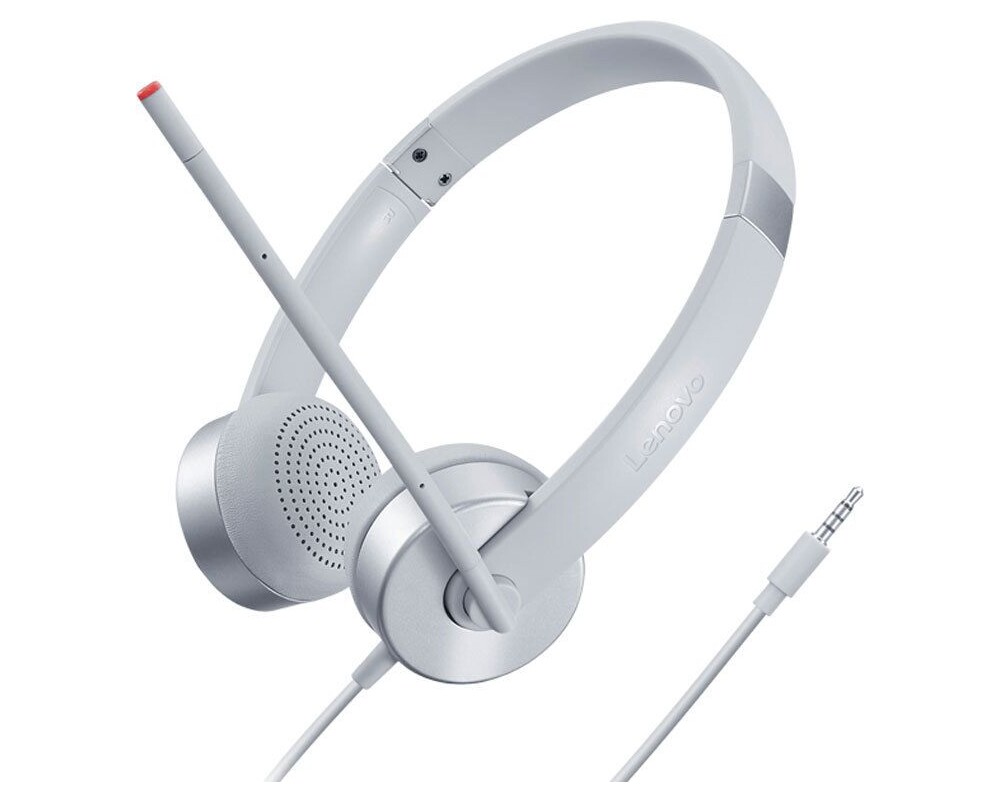 Слушалки Lenovo 100 Stereo Analog Headset White 2