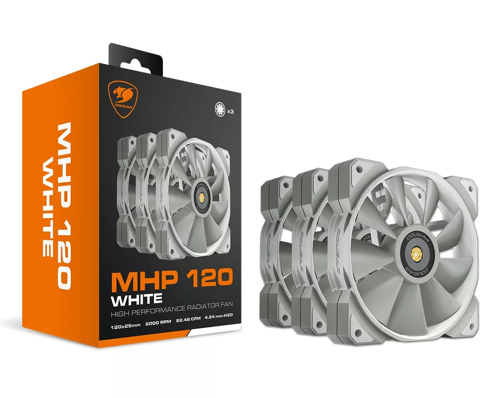 Вентилатор Cougar Gaming MHP120 White (3 Fan Pack) 5