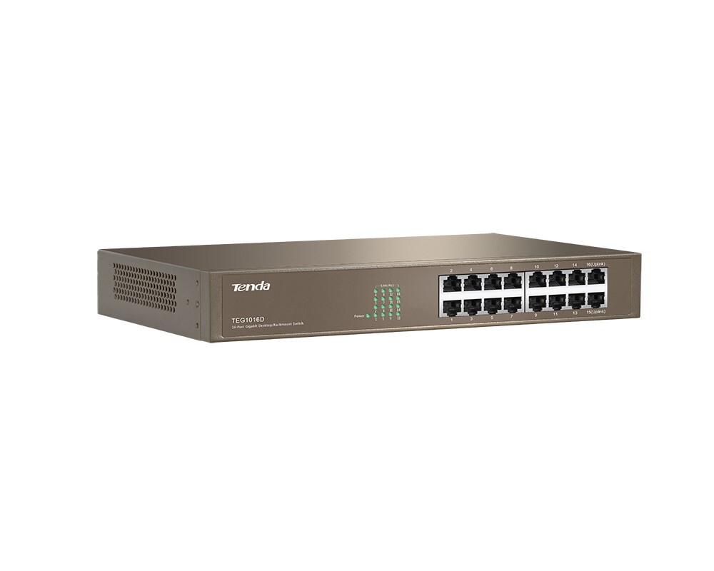 Switch (Комутатор) Tenda TEG1016D v6.0 16-портов Gigabit Ethernet Switch 2