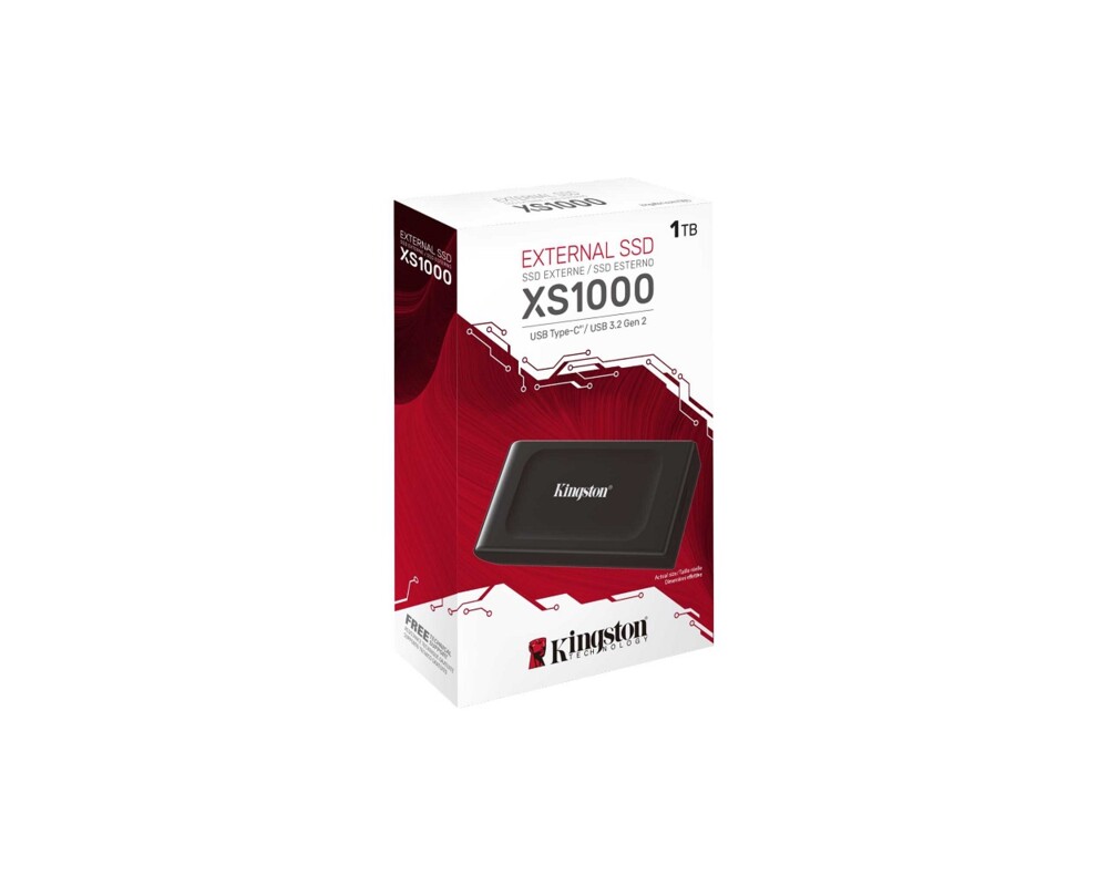 SSD KINGSTON XS1000 1TB SSD Pocket-Sized USB 3.2 Gen 2 External Solid State Drive Up to 1050MB 4 SSD KINGSTON XS1000 1TB SSD Pocket-Sized USB 3.2 Gen 2 External Solid State Drive Up to 1050MB 4