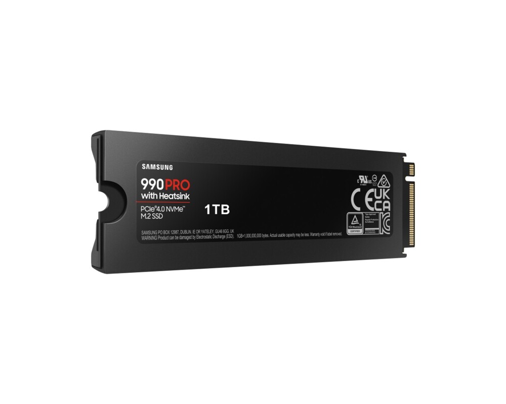 SSD Samsung SSD 990 PRO 1TB Heatsink PCIe 4.0 NVMe 2.0 M.2 V-NAND 3-bit MLC 6