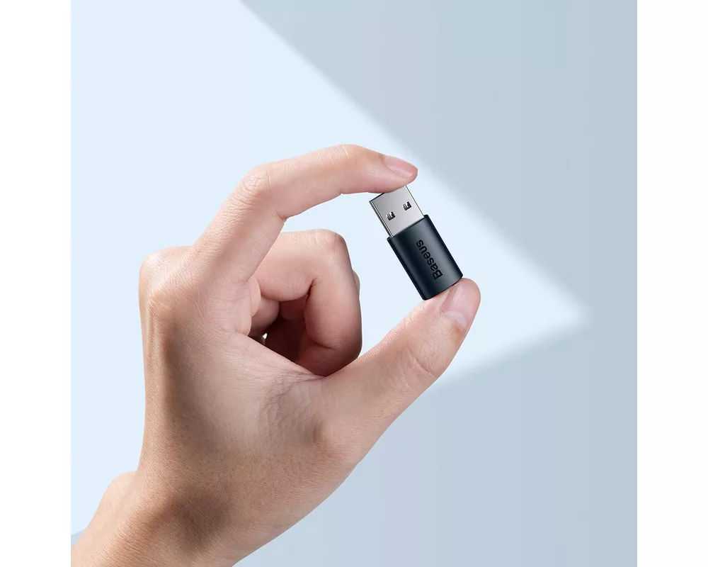 Адаптери Baseus Ingenuity USB-C (F) към USB A (M) тъмносин 5