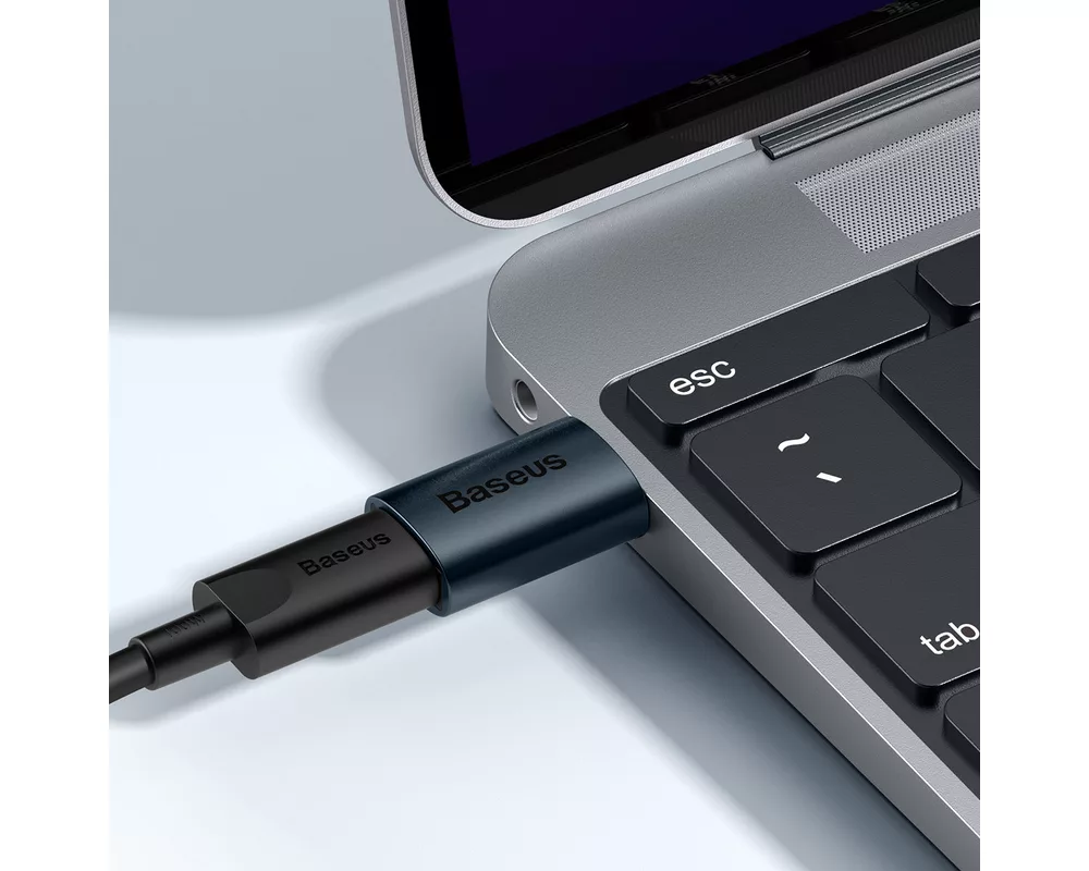 Адаптери Baseus Ingenuity USB-C (F) към USB A (M) тъмносин 7