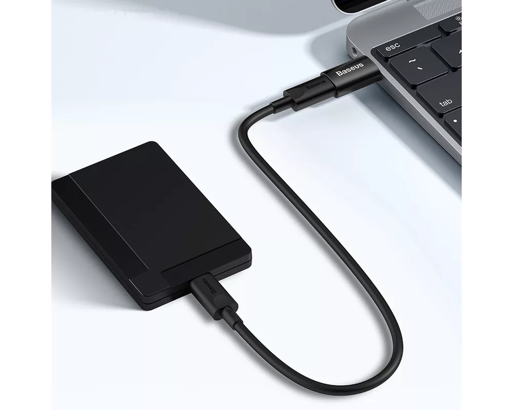 Адаптери Baseus Ingenuity USB-C (F) към USB A (M) тъмносин 8