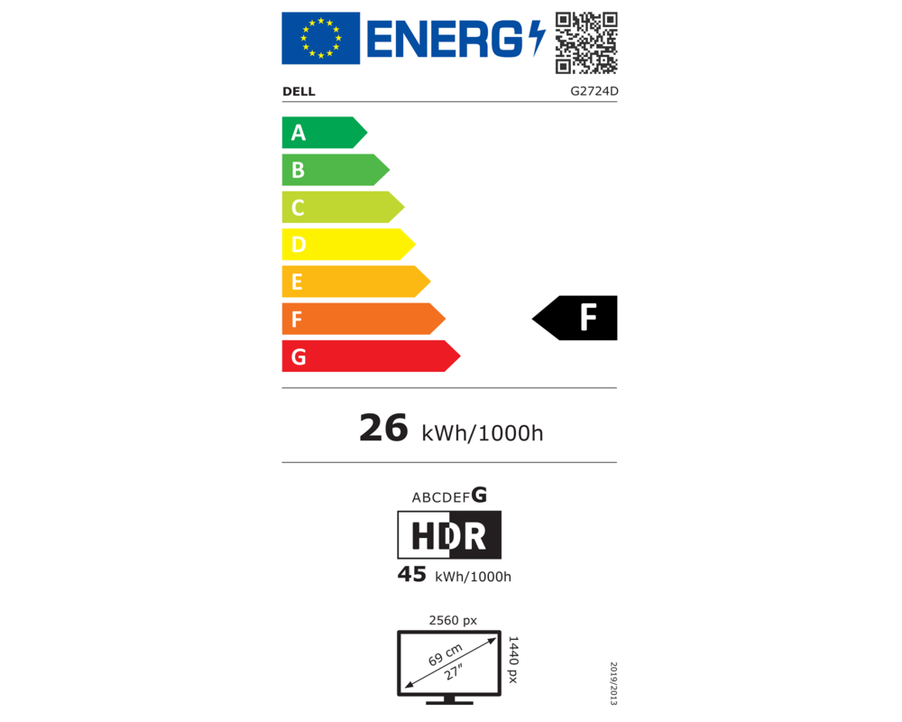 Монитор 27" Dell G2724D 12