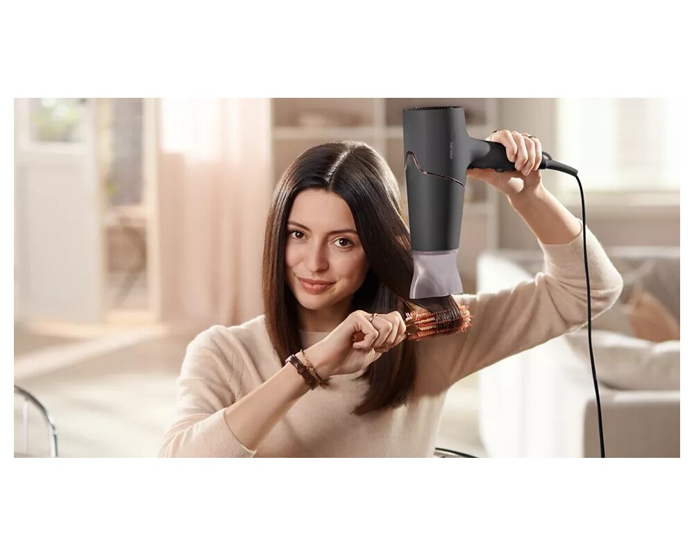 Сешоар PHILIPS  2300W Series 5000 ThermoShield technology 6 heat and speed settings ionic care black 7