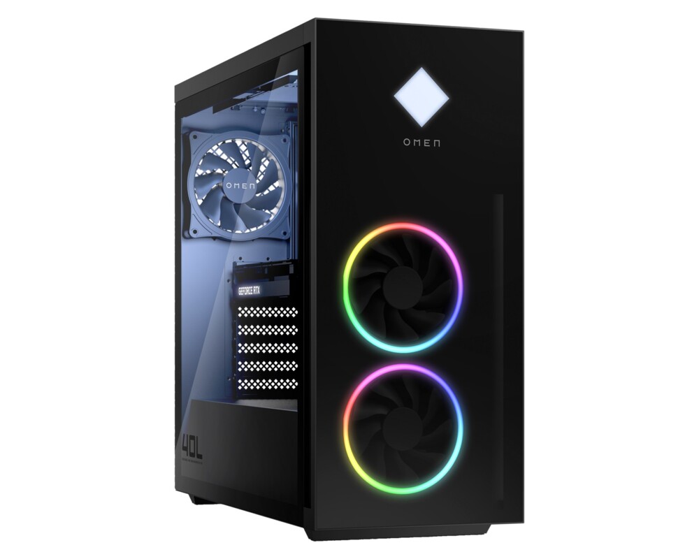Настолен компютър HP OMEN Intel Core i7-13700F 16GB RAM 1TB SSD Nvidia Geforce RTX 4070 12GB FREE DOS Shadow Black Glass (BG) 3