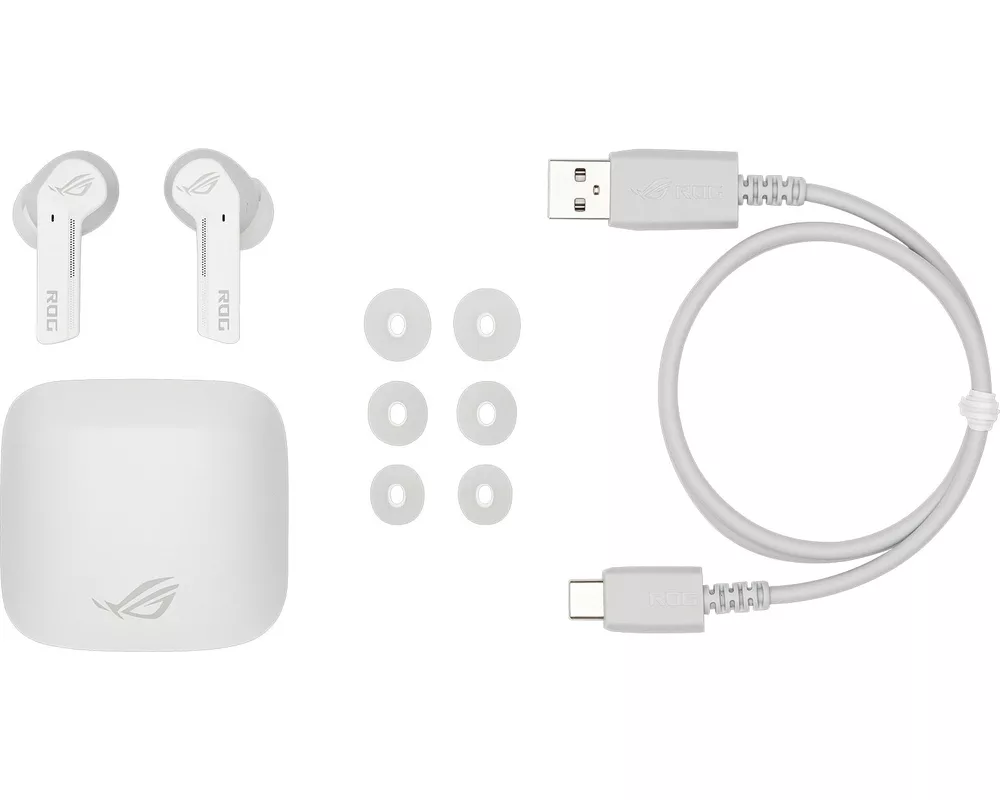 Слушалки ASUS ROG Cetra True Wireless, Бели 4