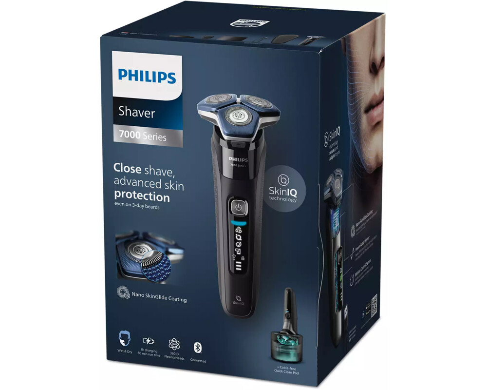 Самобръсначка PHILIPS Shaver series 7000 wet&dry SteelPrecision blades SkinIQ 5 Самобръсначка PHILIPS Shaver series 7000 wet&dry SteelPrecision blades SkinIQ 5