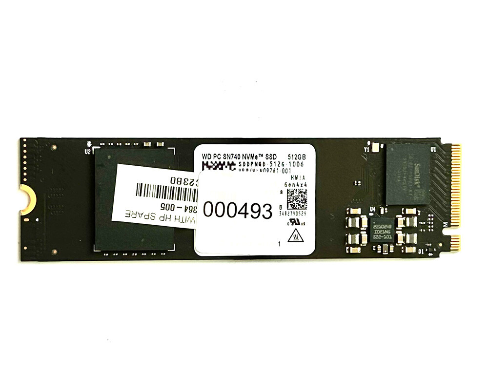 SSD 512GB Western Digital PC SN740 NVMe SSD M.2 2280 3