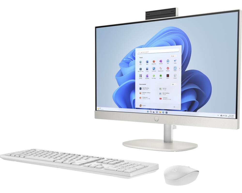 Компютър All in One HP All-in-One Desktop Intel Core i5-1335U 23.8inch FHD IPS Touch 16GB RAM 512GB SSD FREE DOS Shell White 3