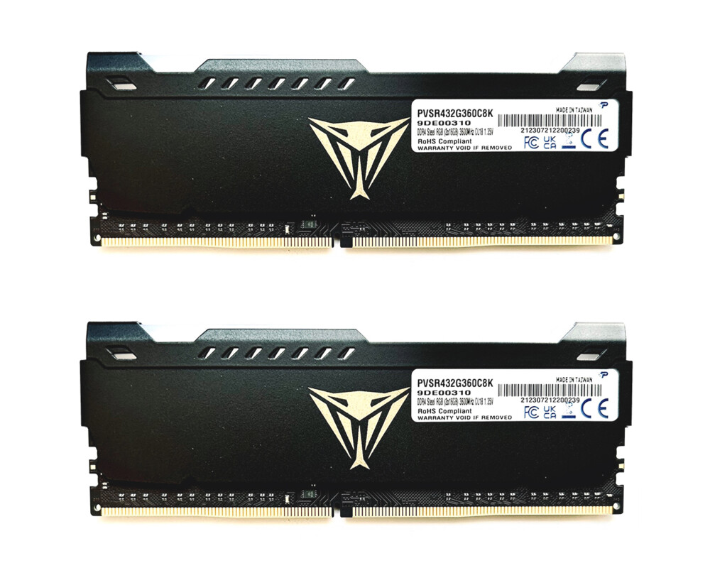 Памет Patriot Viper Steel RGB DDR4 32GB (2x16GB) 3600MHz 4
