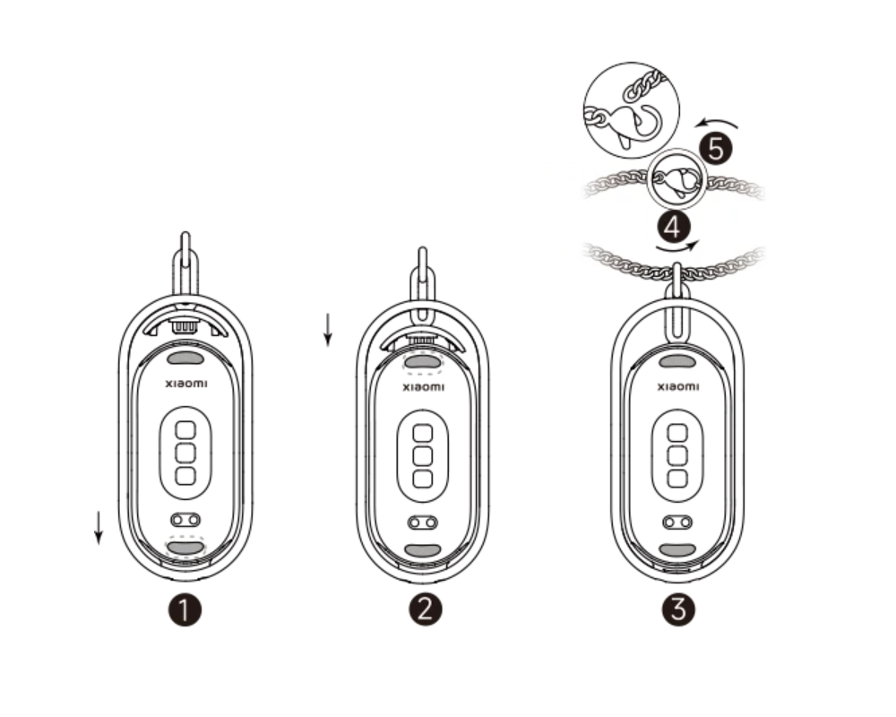 Аксесоар за смарт часовници Xiaomi Smart Band Pendant Silver 4