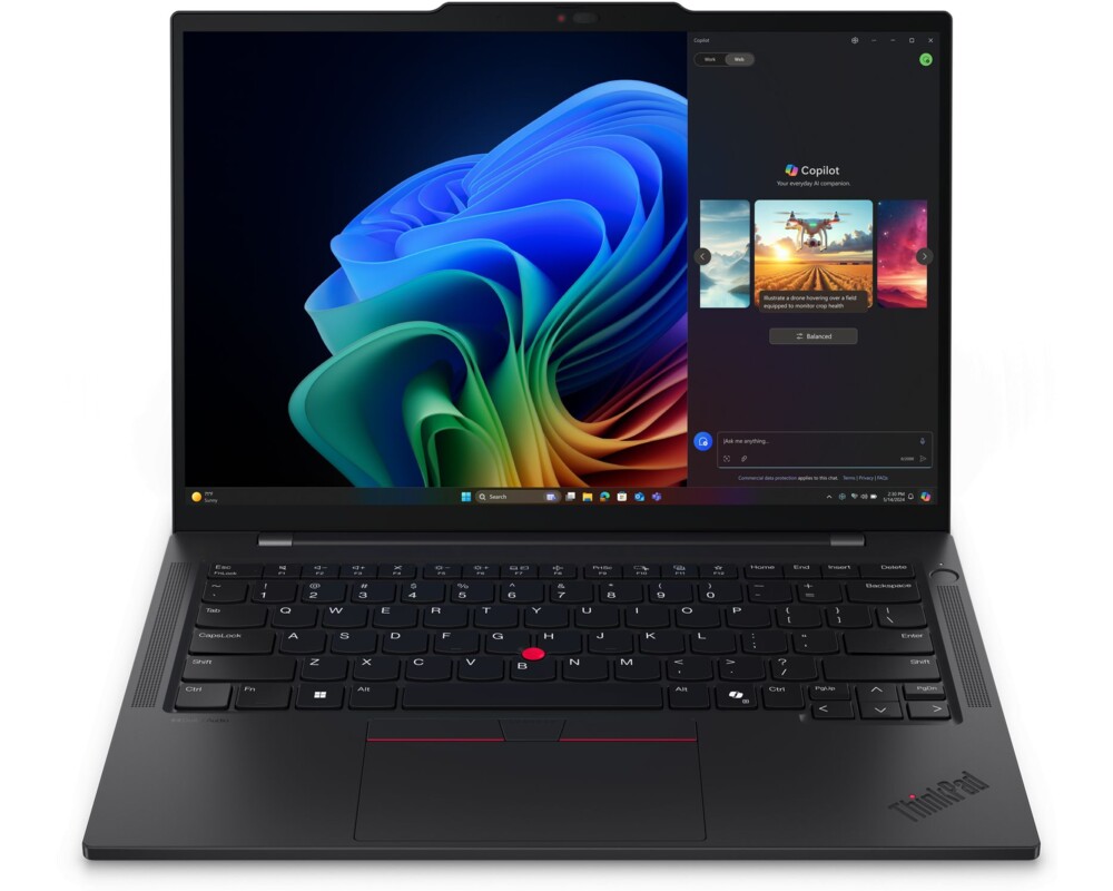 Лаптоп Lenovo ThinkPad T14s G6 Snapdragon X Elite X1E-78-100 (up to 3.4GHz 2