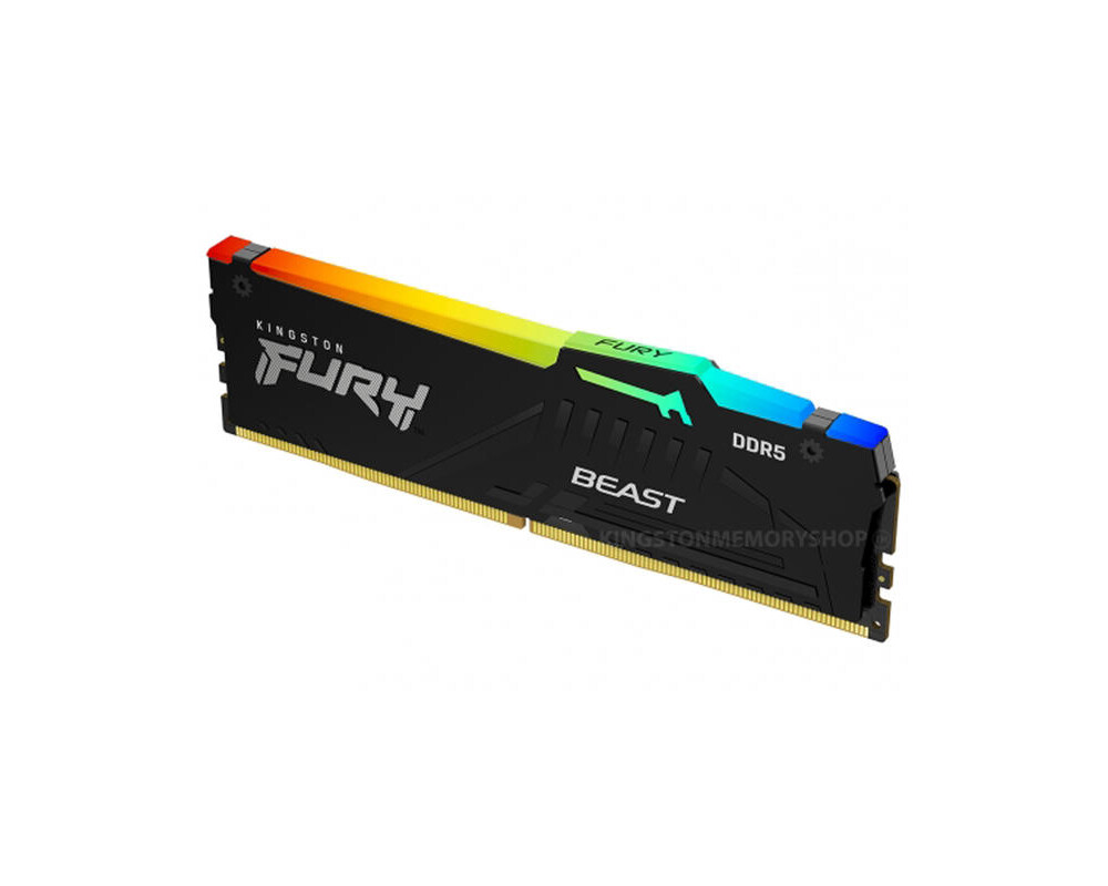 Памет Kingston FURY Beast RGB Black 32GB (2x16GB) DDR5 6000MHz CL36 KF560C36BBE2AK2-32 3 Памет Kingston FURY Beast RGB Black 32GB (2x16GB) DDR5 6000MHz CL36 KF560C36BBE2AK2-32 3