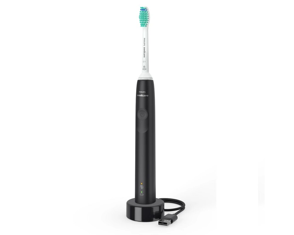 Четка за зъби PHILIPS Electric toothbrush Series 3100 Pressure sensor Slim ergonomic design black 2 Четка за зъби PHILIPS Electric toothbrush Series 3100 Pressure sensor Slim ergonomic design black 2