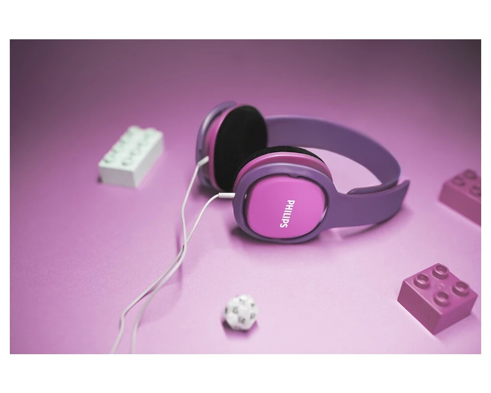 Слушалки PHILIPS Kids headphones sized for kids maximum volume limited pink 2