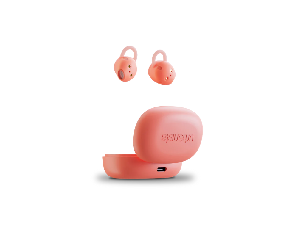 Слушалки URBANISTA LISBON Bluetooth earphones 27 hours total playtime Touch controls coral 5