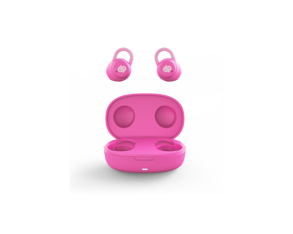 Слушалки URBANISTA LISBON Bluetooth earphones 27 hours total playtime Touch controls pink 4