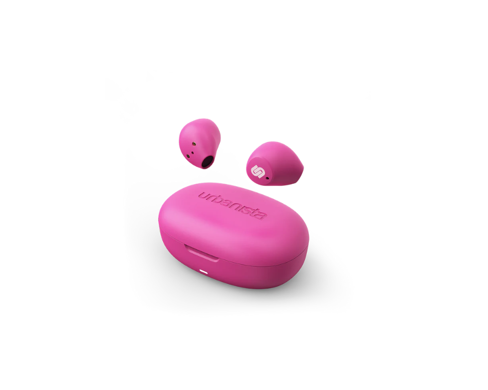 Слушалки URBANISTA LISBON Bluetooth earphones 27 hours total playtime Touch controls pink 2
