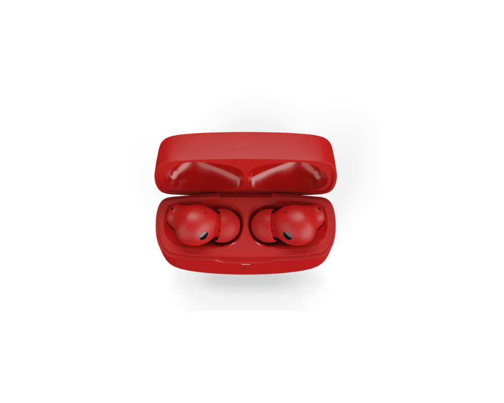 Слушалки URBANISTA ATLANTA Bluetooth earphones black 34 hours total playtime Hybrid active noise cancelling Touch controls IPX4 red 3