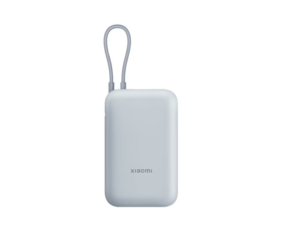 Външна батерия Xiaomi Power Bank 10000mAh (Integrated Cable) Ice Blue GL 3