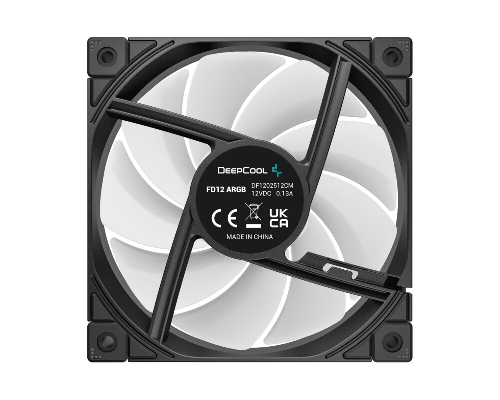 Вентилатор DeepCool Комплект вентилатори Pack 3-in-1 3x120mm - FD12 Black 9