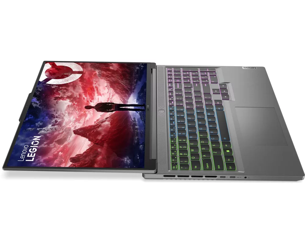Лаптоп LENOVO Legion Slim 5 AMD Ryzen 7 8845HS 16inch WQXGA 165Hz sRGB 32GB DDR5 1TB PCIe RTX4070 8GB DOS Luna Grey 2y 15