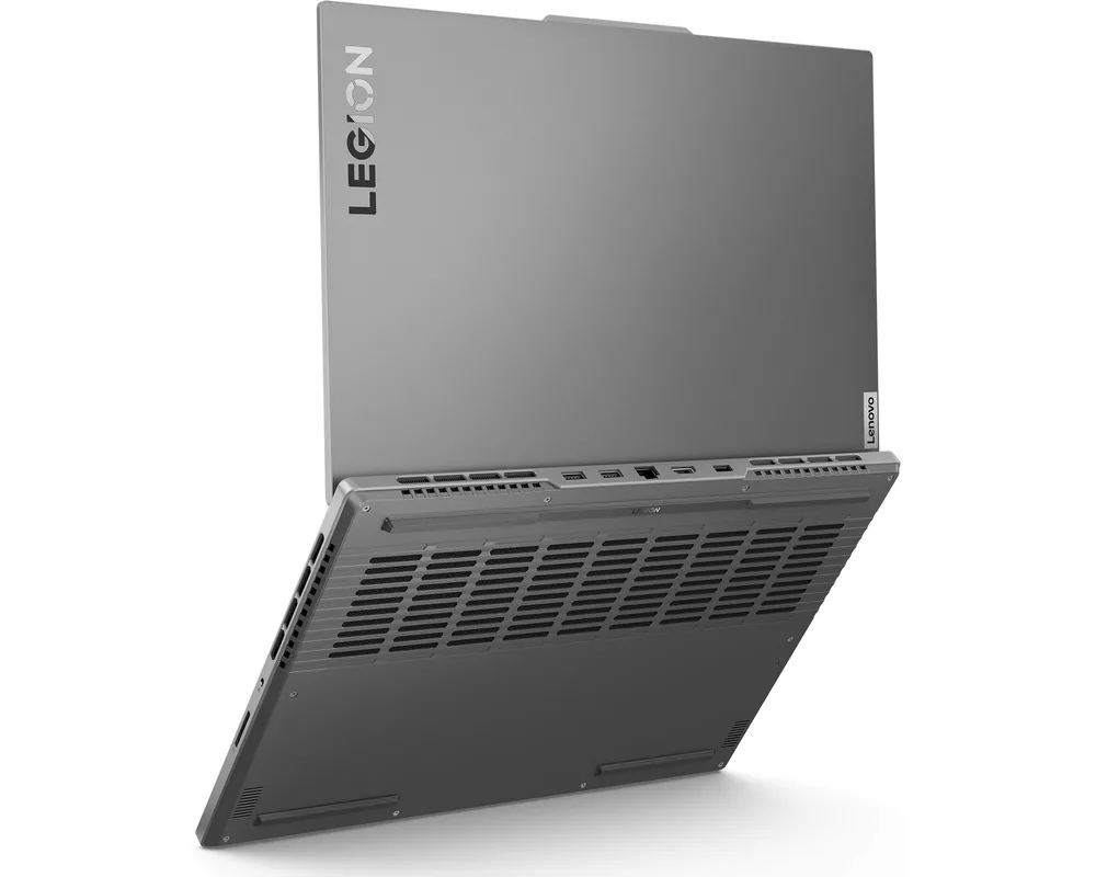 Лаптоп LENOVO Legion Slim 5 AMD Ryzen 7 8845HS 16inch WQXGA 165Hz sRGB 32GB DDR5 1TB PCIe RTX4070 8GB DOS Luna Grey 2y 12