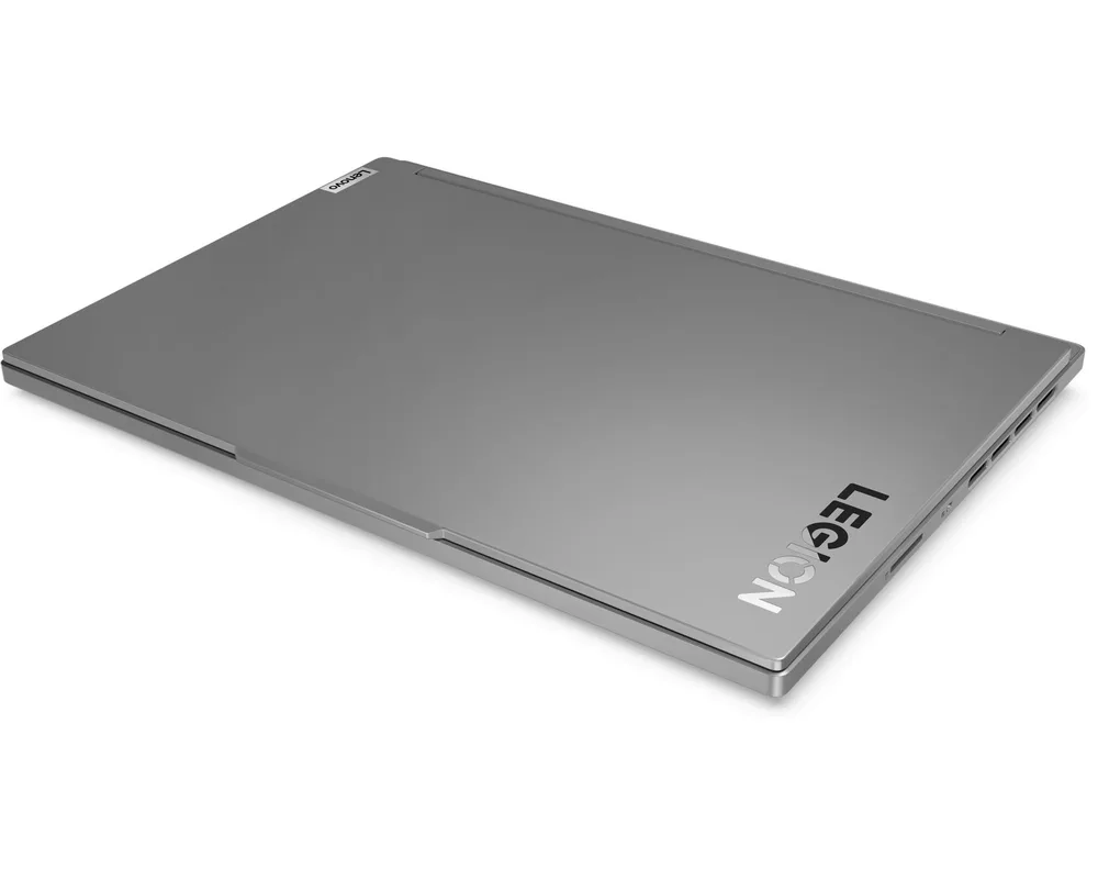 Лаптоп LENOVO Legion Slim 5 AMD Ryzen 7 8845HS 16inch WQXGA 165Hz sRGB 32GB DDR5 1TB PCIe RTX4070 8GB DOS Luna Grey 2y 11