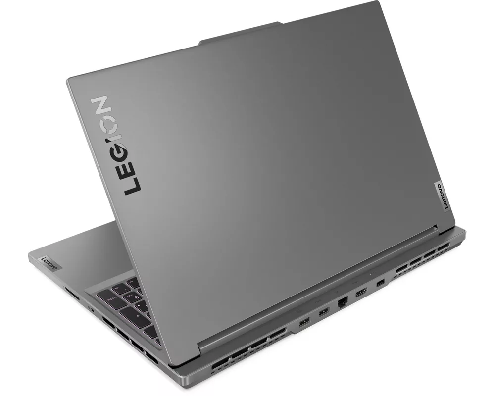 Лаптоп LENOVO Legion Slim 5 AMD Ryzen 7 8845HS 16inch WQXGA 165Hz sRGB 32GB DDR5 1TB PCIe RTX4070 8GB DOS Luna Grey 2y 6