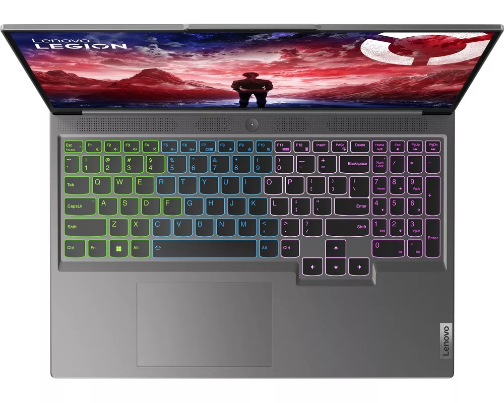 Лаптоп LENOVO Legion Slim 5 AMD Ryzen 7 8845HS 16inch WQXGA 165Hz sRGB 32GB DDR5 1TB PCIe RTX4070 8GB DOS Luna Grey 2y 4