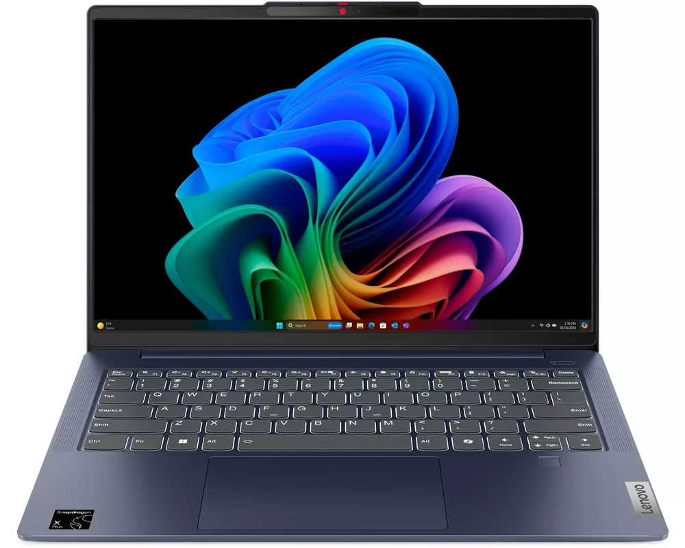 Лаптоп LENOVO IdeaPad Slim 5 Qualcomm Snapdragon X1P42100 14inch WUXGA OLED 400N P3 32GB DDR5 1TB PCIe W11H Abyss Blue 2y 2