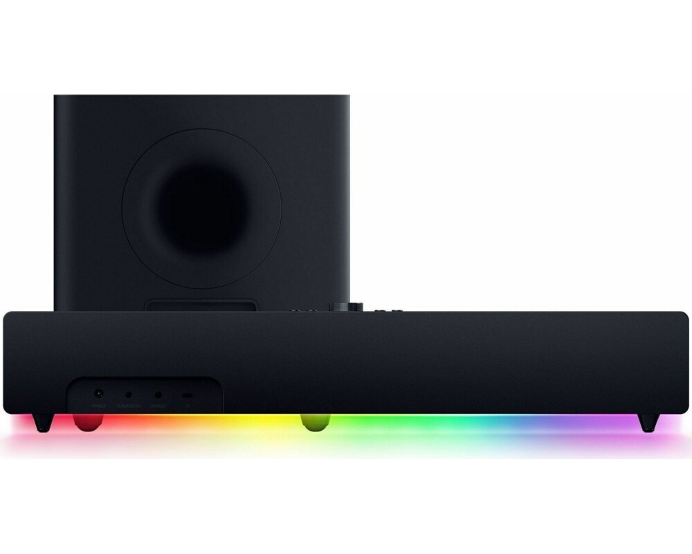 Тонколони Razer Leviathan V2 Pro - AI-Powered Beamforming PC Gaming Soundbar with Subwoofer 3
