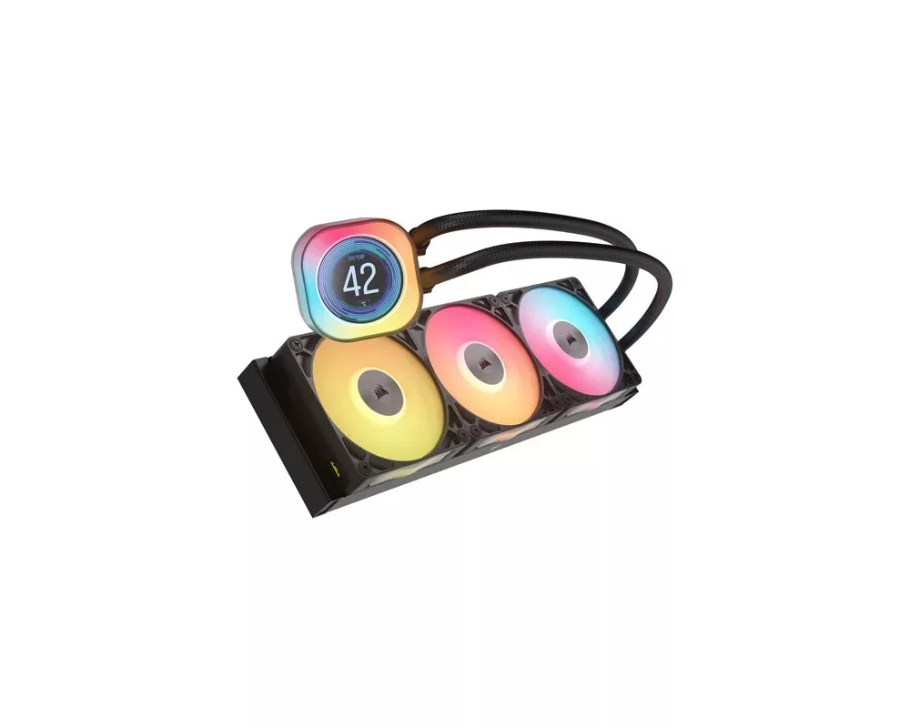 Охладител за процесор CORSAIR iCUE LINK TITAN 360 RX LCD AIO, 360mm Radiator, Liquid CPU Cooler 3