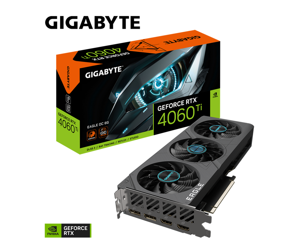 Видеокарта Gigabyte GeForce RTX™ 4060 Ti EAGLE OC 8G 2