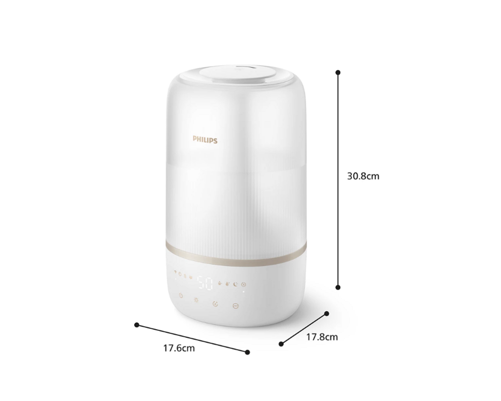 Овлажнител на въздуха PHILIPS Humidifier Series 1000 Up to 41 m2 3 settings white 2