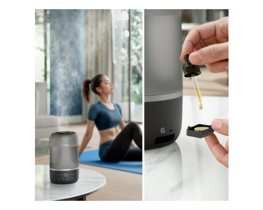 Овлажнител на въздуха PHILIPS Humidifier Series 1000 Up to 41 m2 3 settings gray 8