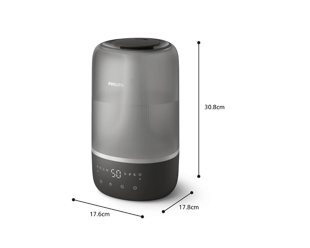 Овлажнител на въздуха PHILIPS Humidifier Series 1000 Up to 41 m2 3 settings gray 2