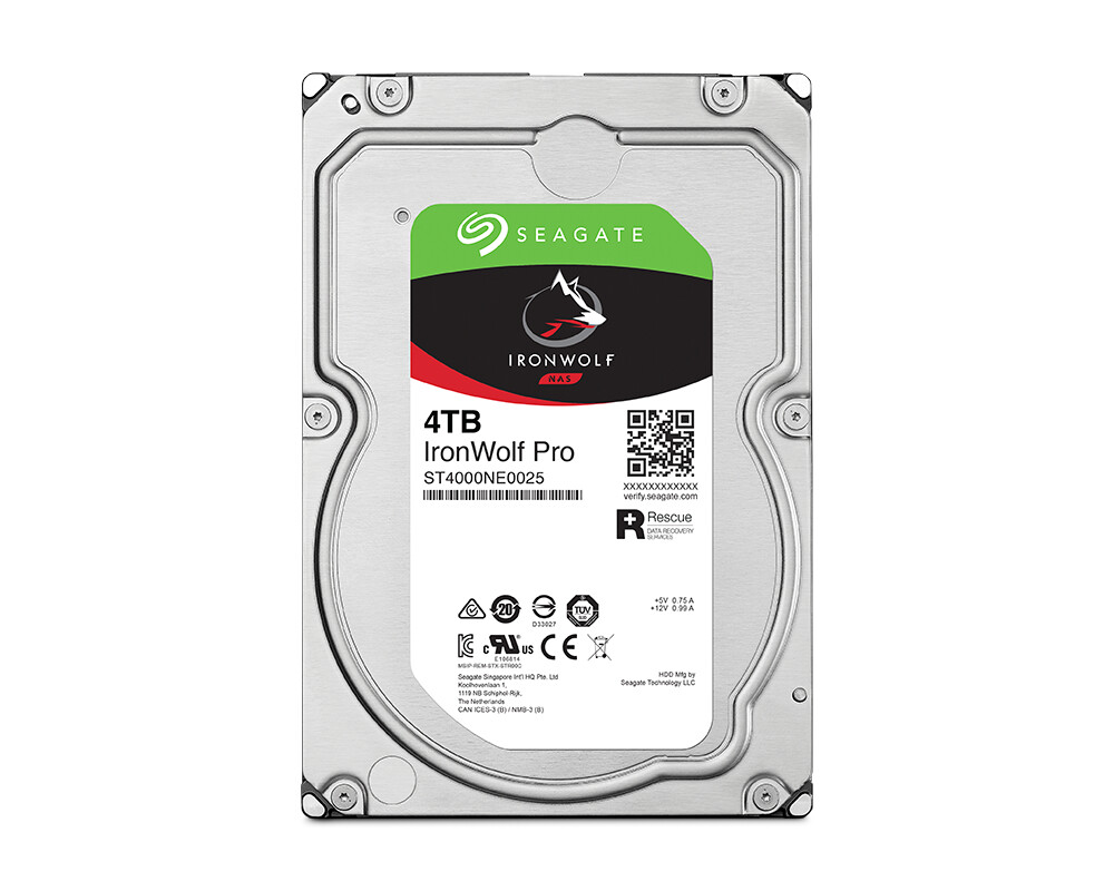 Твърд диск SEAGATE Ironwolf PRO Enterprise NAS HDD 4x4TB 7200rpm 6Gb 2