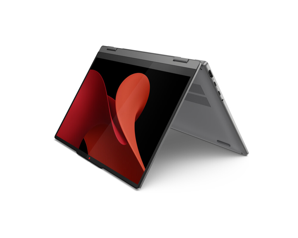 Лаптоп LENOVO IdeaPad 5 2-in-1 AMD Ryzen 7 8845HS 14inch WUXGA OLED 400N Touch 16GB DDR5 1TB PCIe W11H Luna Grey 2y + Pen 7