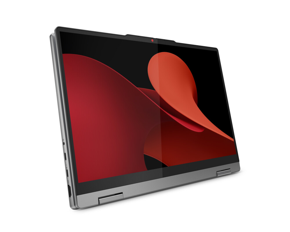 Лаптоп LENOVO IdeaPad 5 2-in-1 AMD Ryzen 7 8845HS 14inch WUXGA OLED 400N Touch 16GB DDR5 1TB PCIe W11H Luna Grey 2y + Pen 8