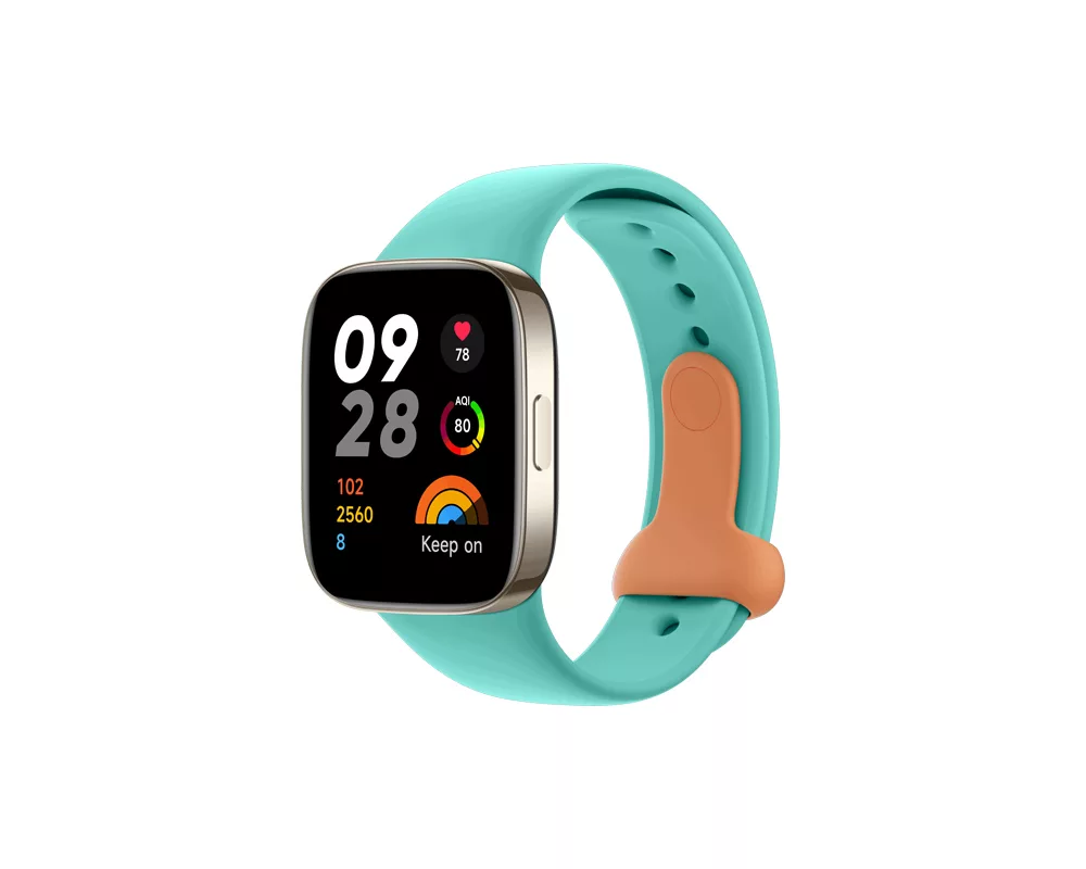 Аксесоар за смарт часовници XIAOMI Watch 3 Silicone Strap Aqua Blue 2
