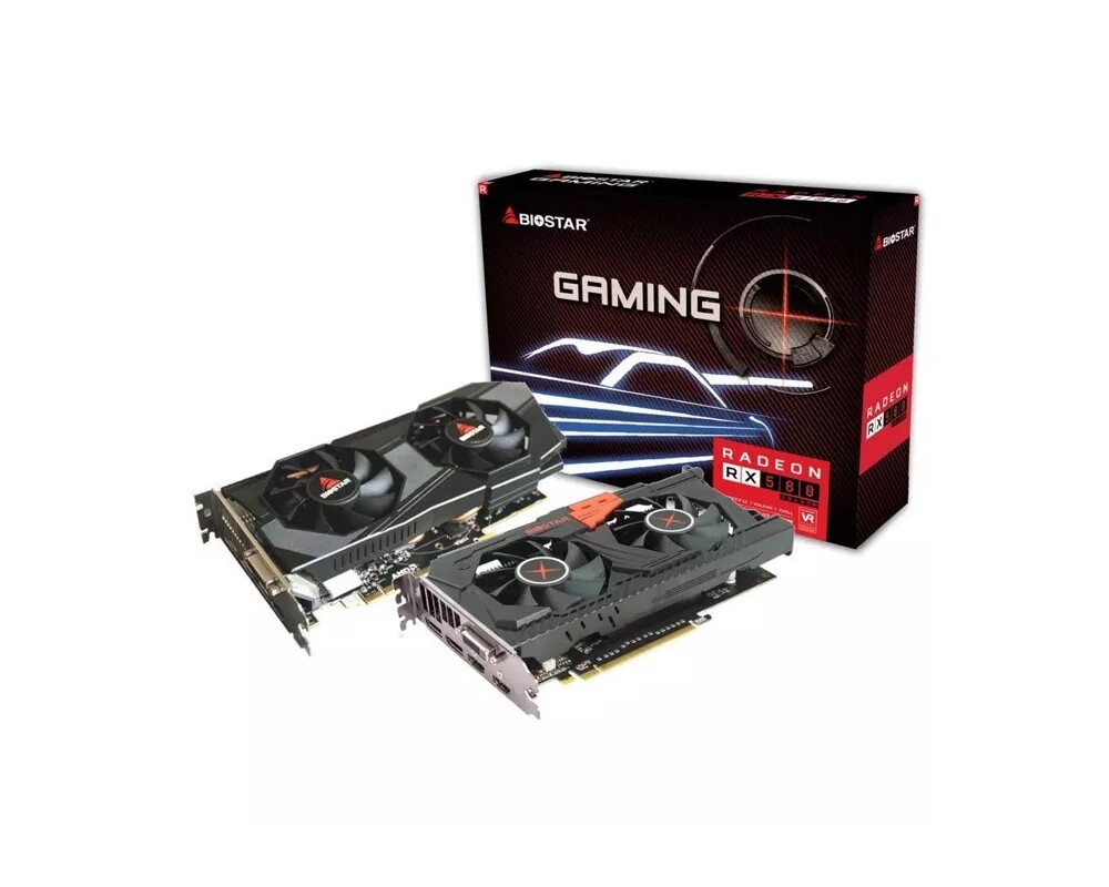 Видеокарта BIOSTAR AMD Radeon RX580 8GB GDDR5 4