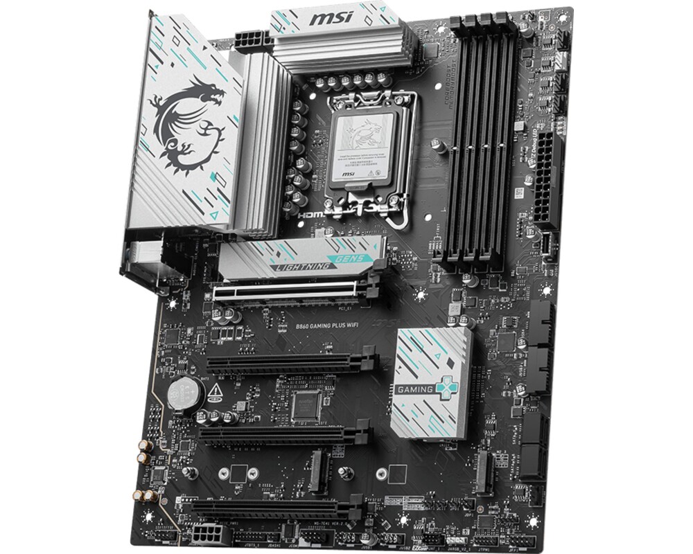 Дънна платка MSI B860 GAMING PLUS WIFI LGA1851 4xDDR5 ATX HDMI 2xDP USB MB 4