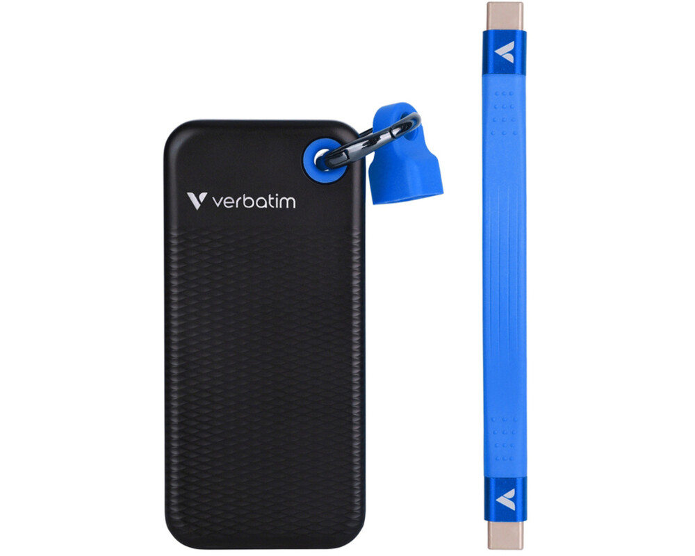 SSD Verbatim Pocket SSD USB 3.2 Gen 2 1TB Black/Blue 2