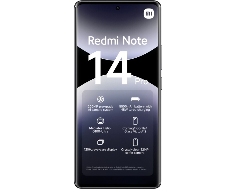 Смартфон Xiaomi Redmi Note 14 Pro 4G, 8GB, 256GB, Midnight Black 2