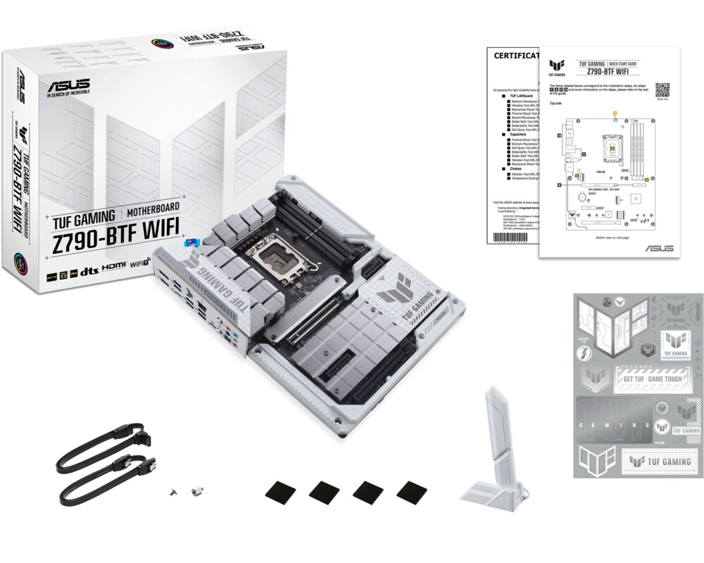 Дънна платка и Видео карта ASUS TUF GAMING Z790-BTF WIFI DDR5 + ASUS TUF RTX 4070 TI SUPER BTF 16GB GDDR6X 9