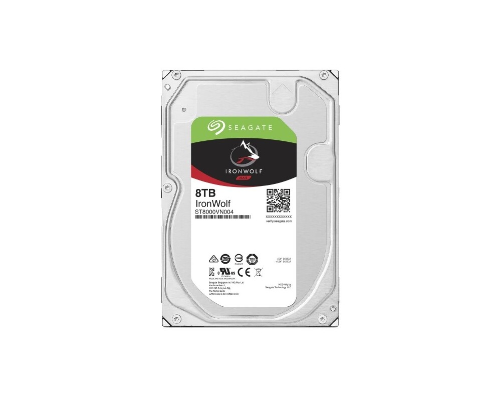 Твърд диск SEAGATE NAS HDD 2x8TB IronWolf 7200rpm 6Gb 2